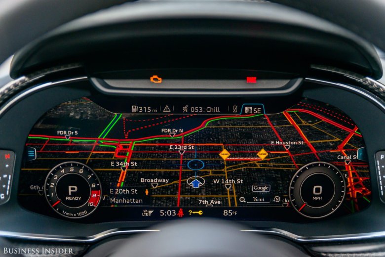 Электронная приборная панель ауди