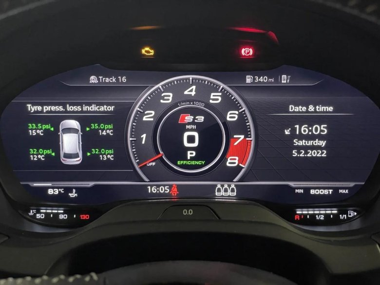 Audi rs3 8p приборка