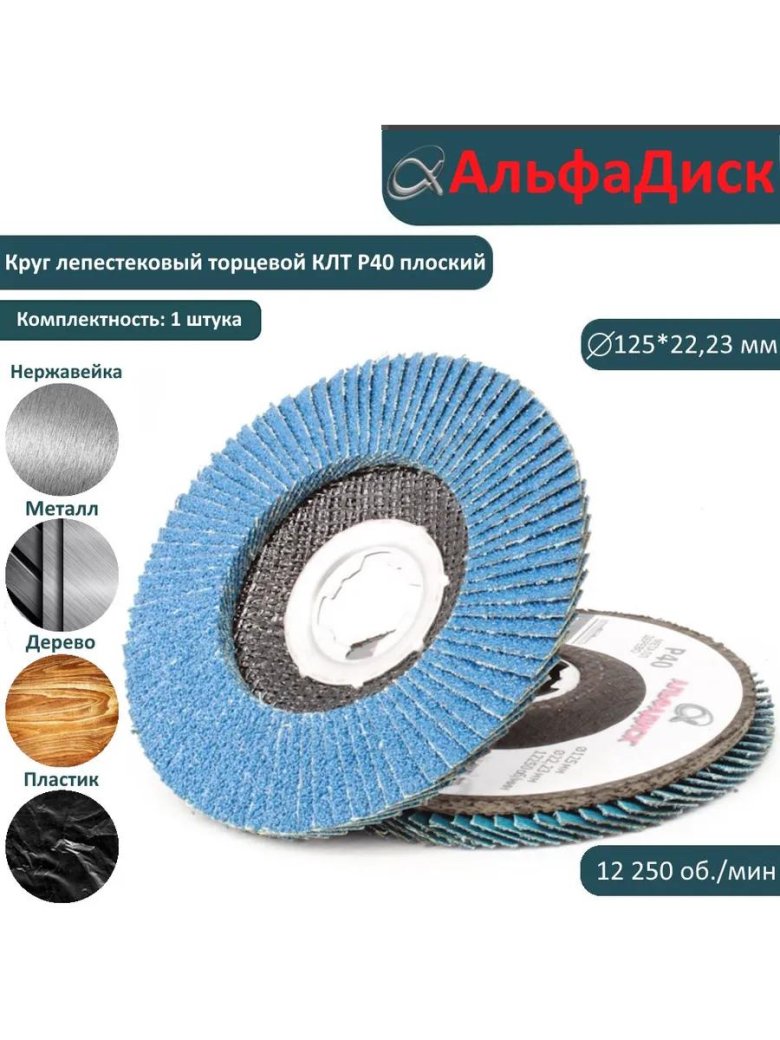 Круг лепестковый торцевой клт