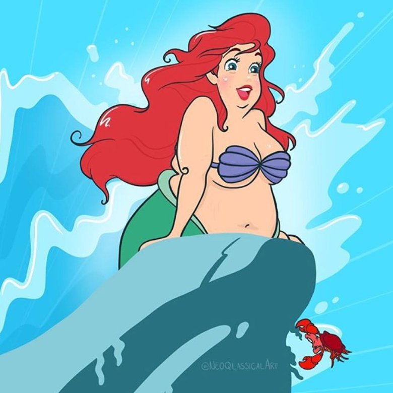 Принцессы диснея fat