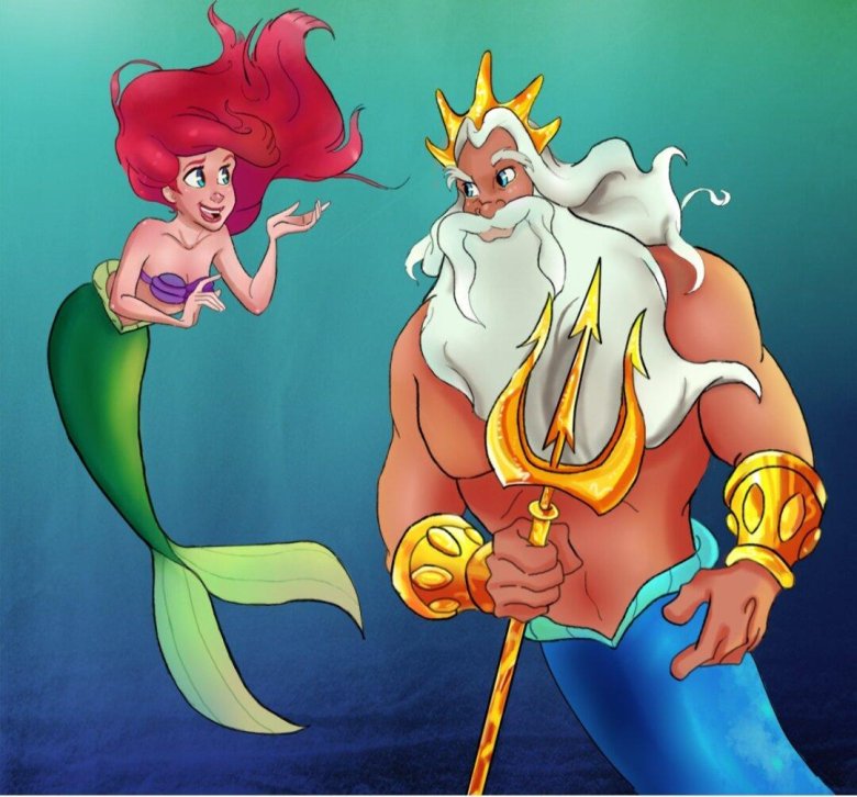 Царь тритон из русалочки