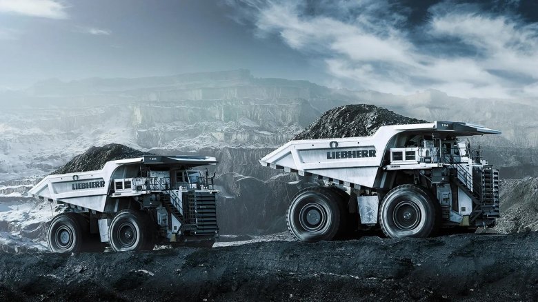 Карьерный самосвал liebherr t 282 b