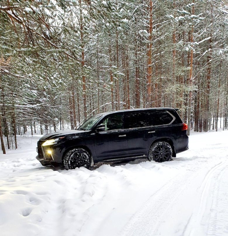 Lexus lx570 зима
