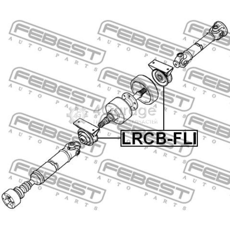 Febest подшипник подвесной карданного вала