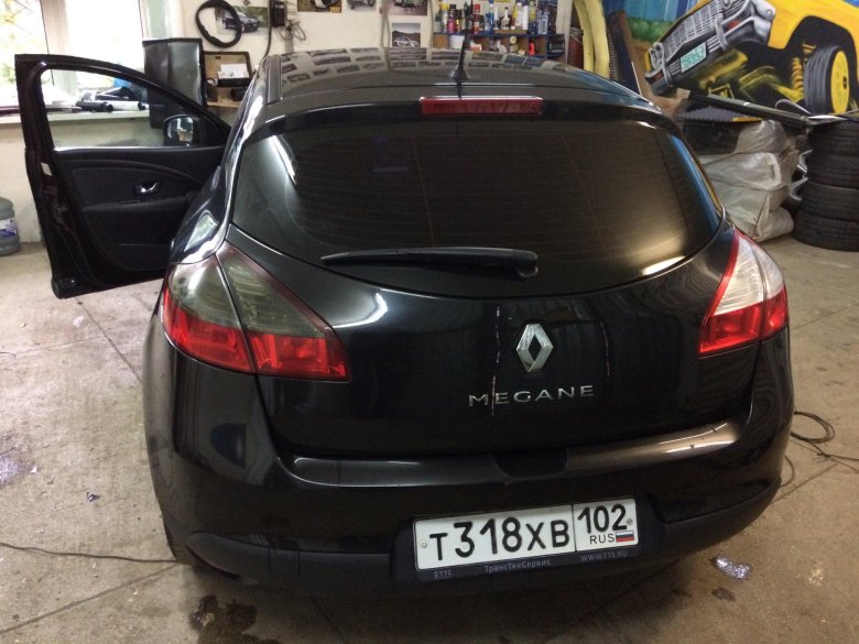 Тонировка фар рено меган 3