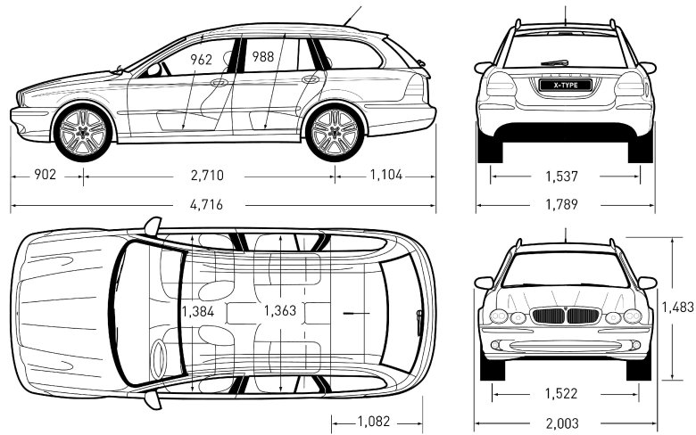 Skoda octavia tour универсал чертежи