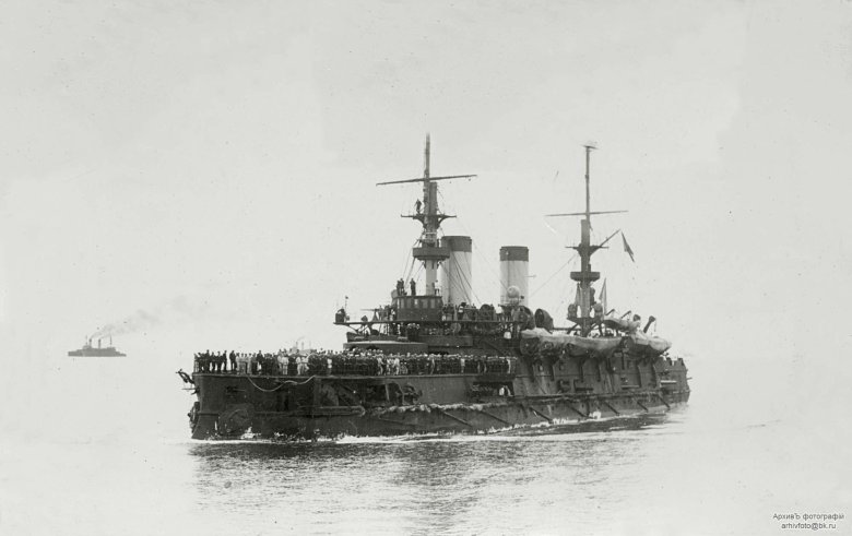 Броненосец орел после цусимского сражения