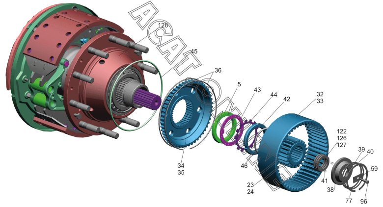 Редуктор средний мост маз 6501