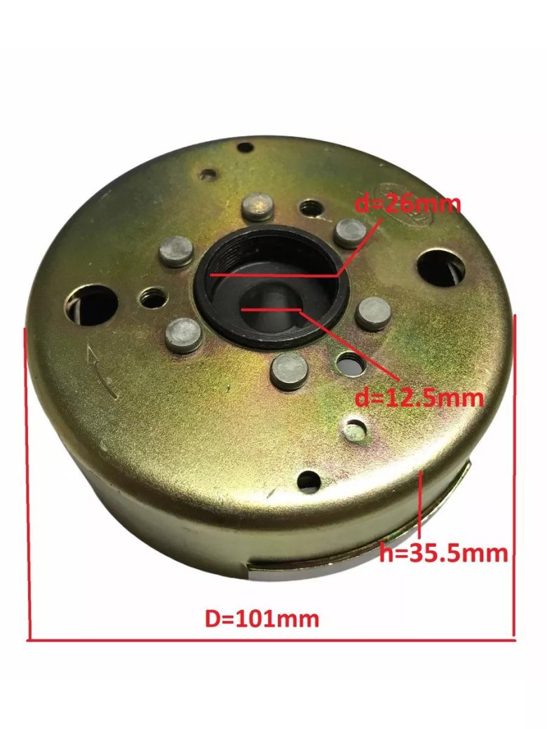 Ротор генератора скутера 139qmb