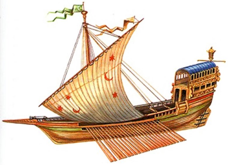 Турецкая галера 16 века
