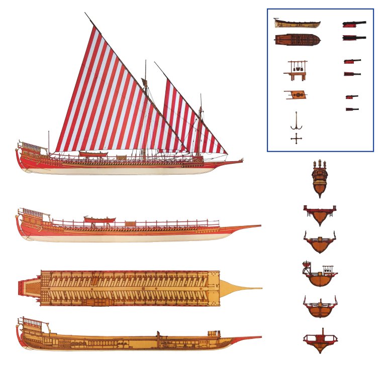 Финикийский древний корабль парусник