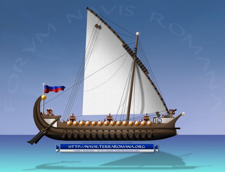 Римский корабль квинквирема