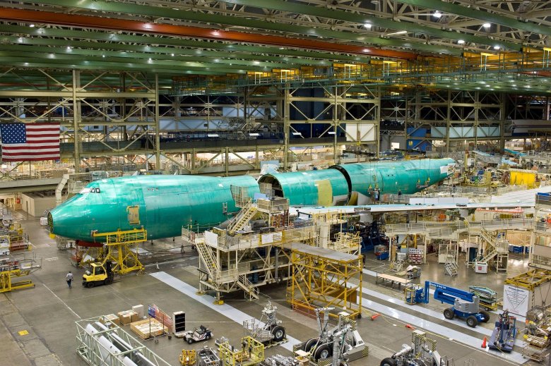 Завод boeing everett factory