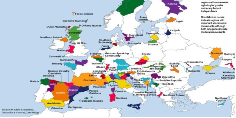 Карта европы с непризнанными государствами