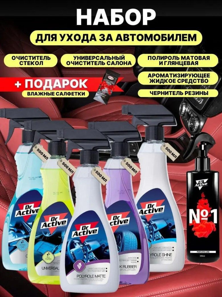 Набор автохимии для ухода за салоном автомобиля