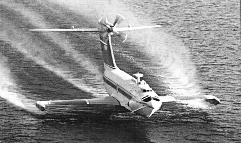 Экраноплан алексеев см-8