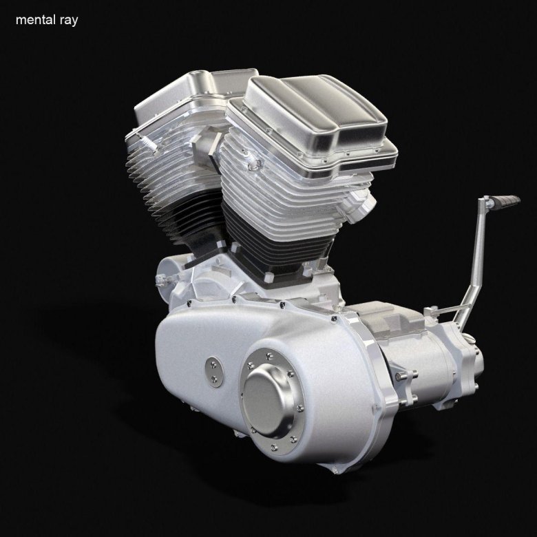 Harley davidson engine 3d model