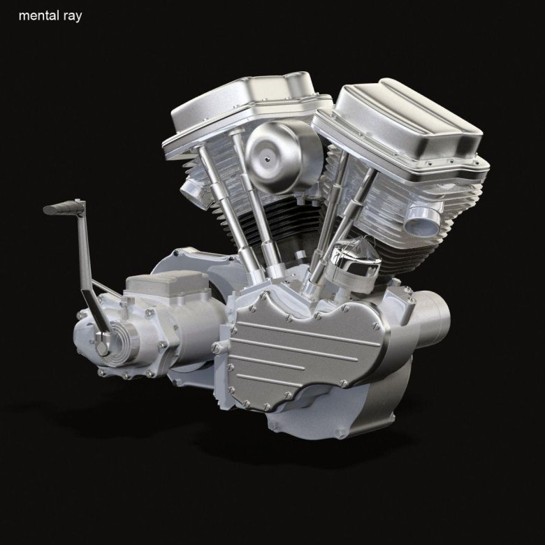 Harley engine 3d модель