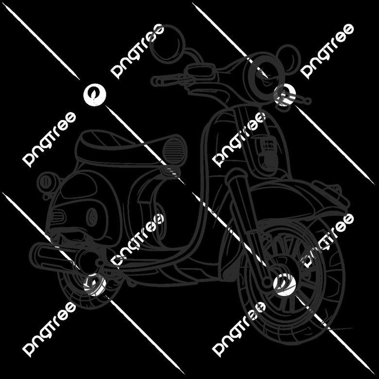 Скутер рисунок