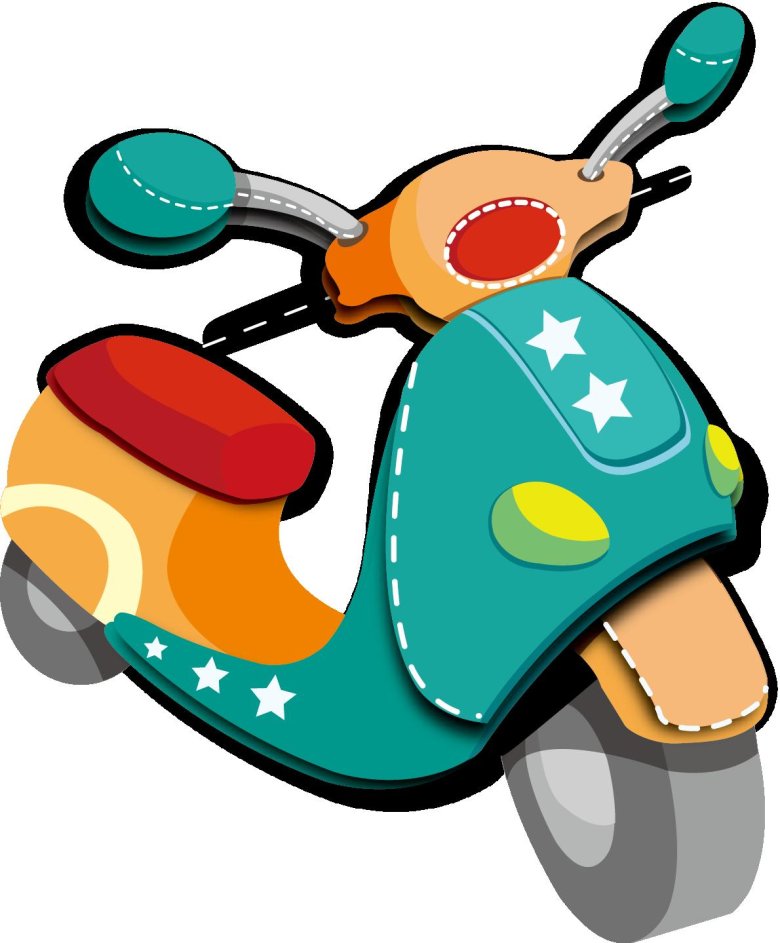 Мотоцикл мультяшный