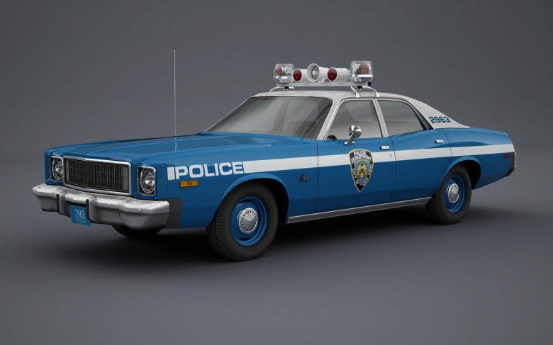 Plymouth fury 1975 police