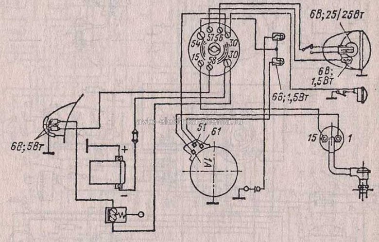 Электрооборудование ява 634 6 вольт