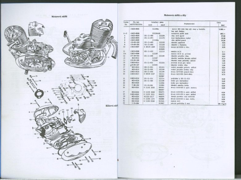 Чертежи двигателя ява 634