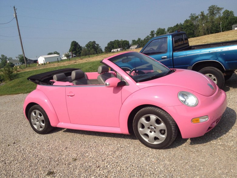 Volkswagen beetle cabriolet розовый
