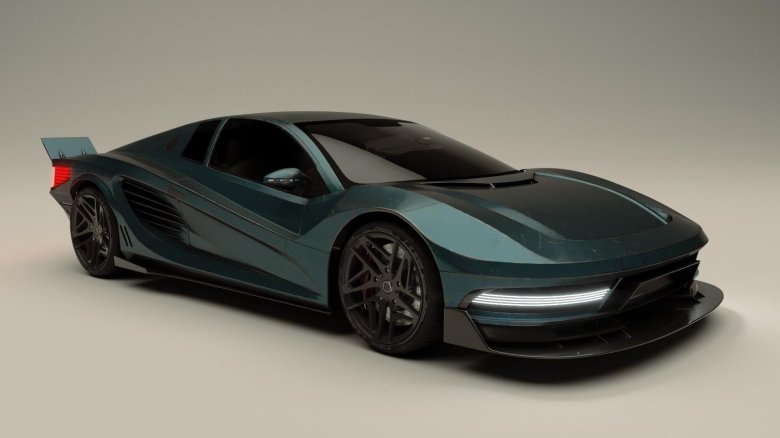 Концепт cyberpunk car