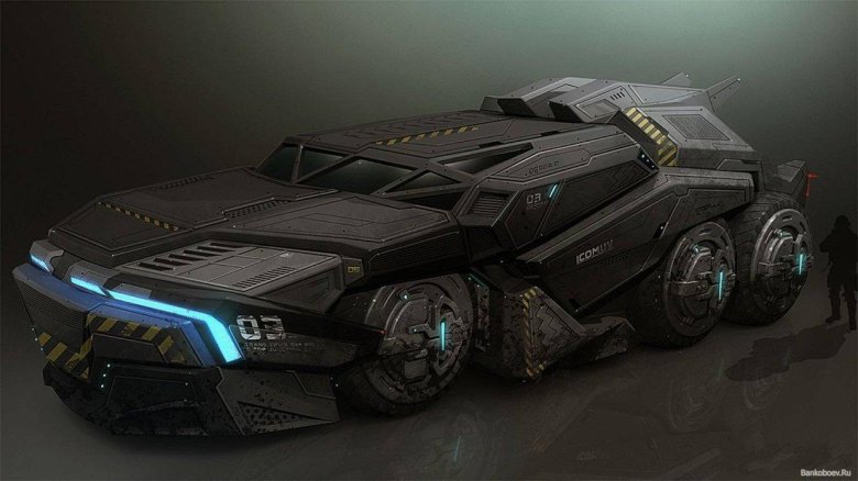 Концепт арт техника футуризм