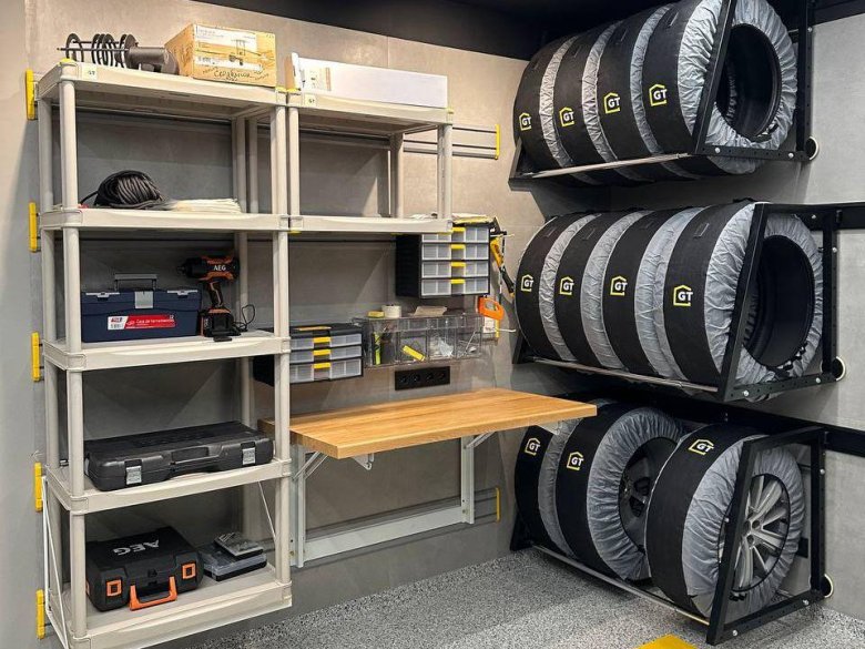 Хранение шин в гараже
