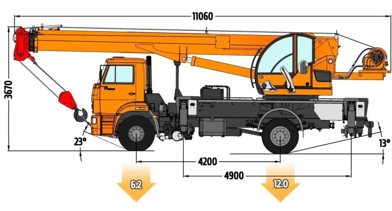 Автокран кс 55729