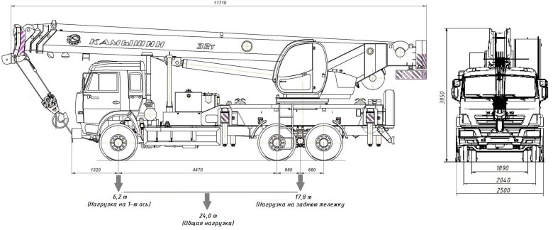 Камаз кран 25 тонн