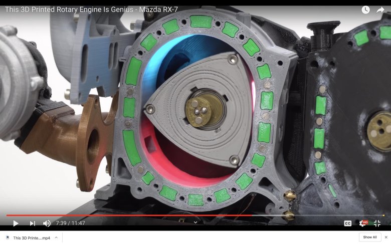 Принцип работы роторного двигателя