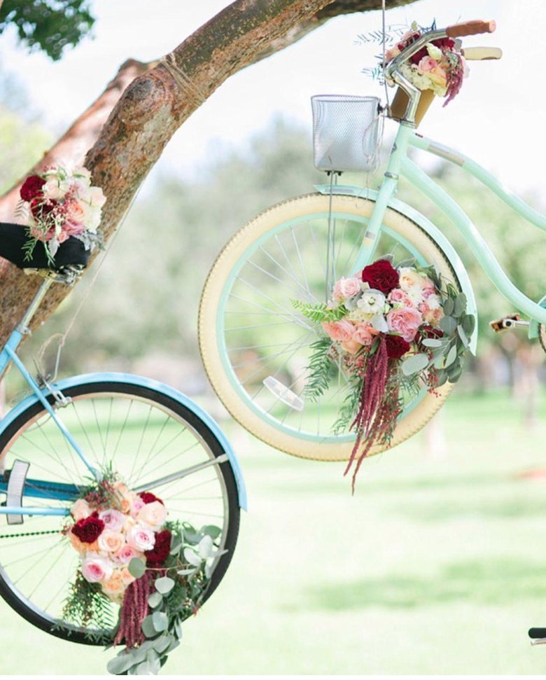 Цветочный велосипед