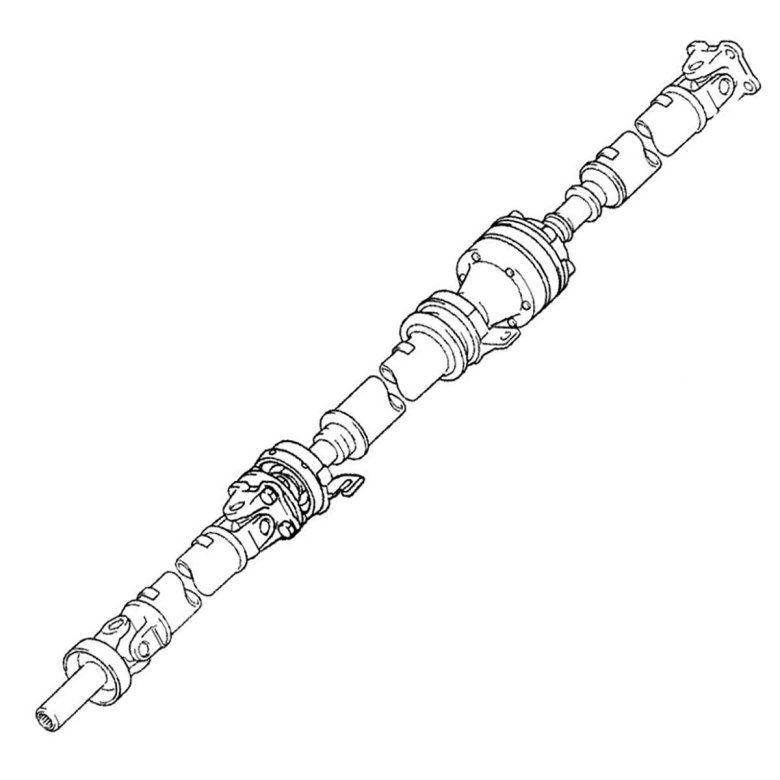 Карданный вал тойота хайлюкс задний