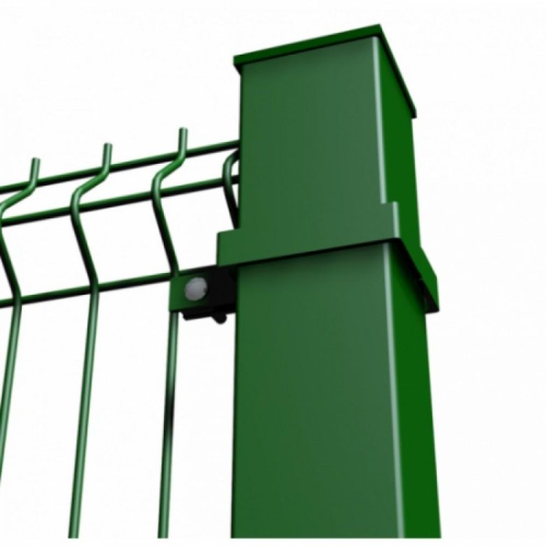 3 д забор крепление