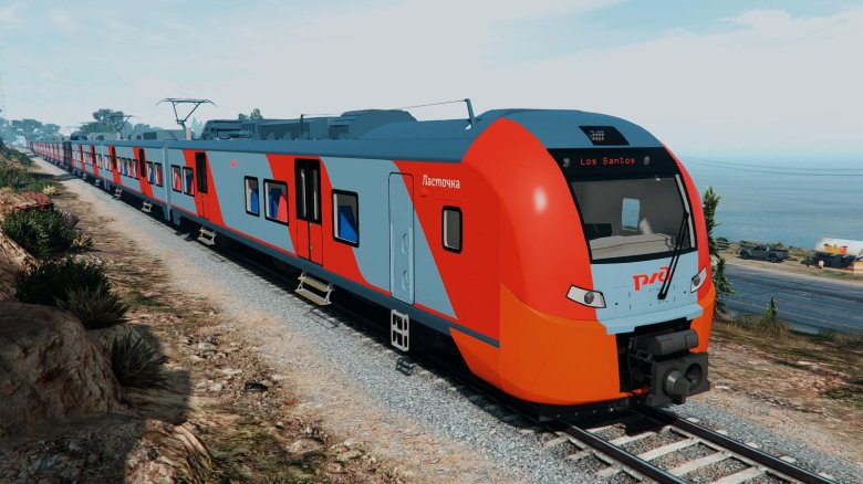 Пассажирский поезд ласточка