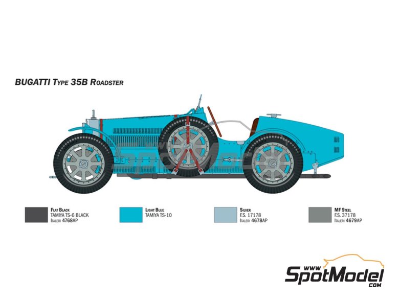 Bugatti type 35b чертежи