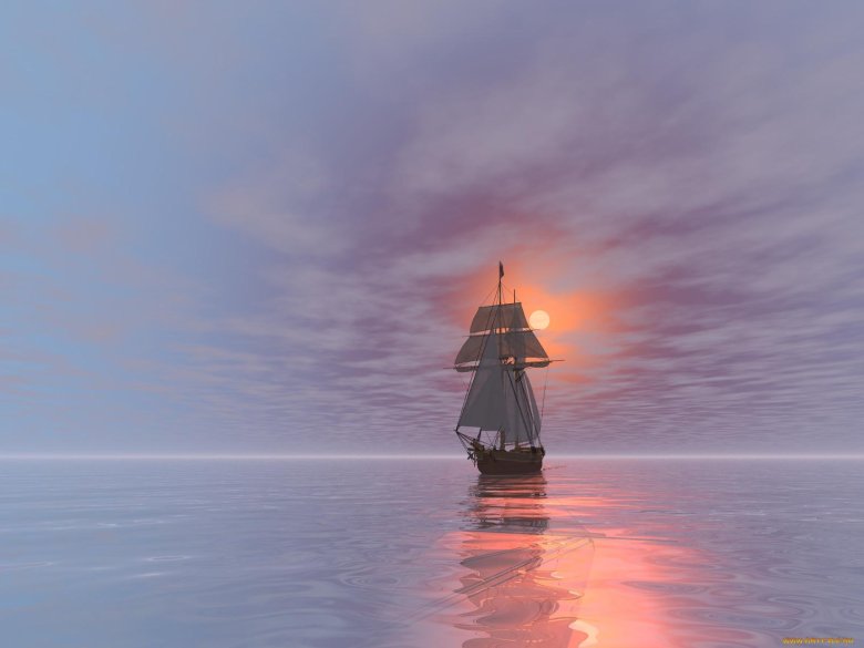 Акат парусный корабль