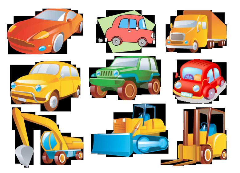 Машина мультяшный