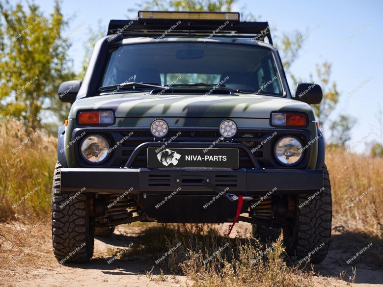 Силовой бампер передний ваз 2121 - 21214 нива