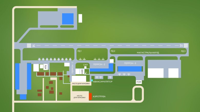 Схема стоянок аэропорта уфа