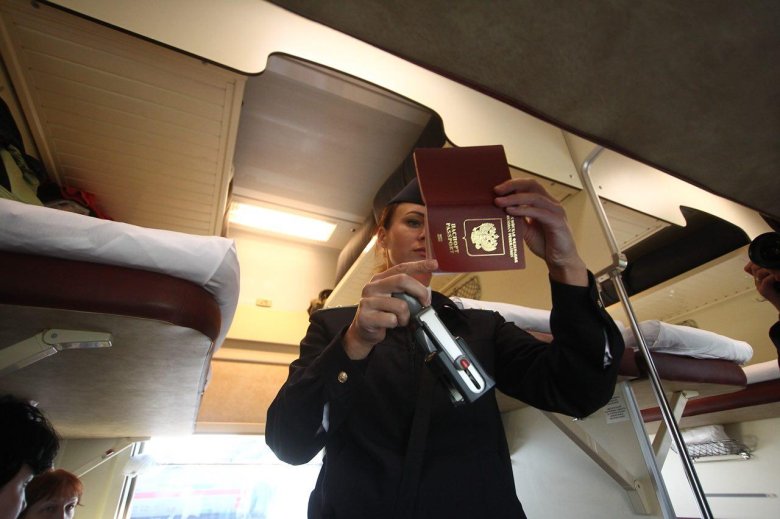 Таможенный контроль в поезде