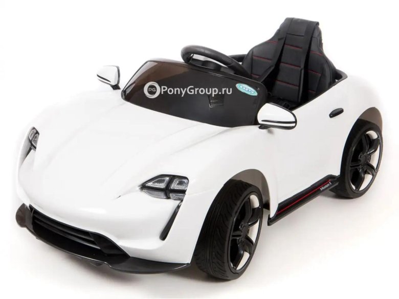 Электромобиль порше детский белый