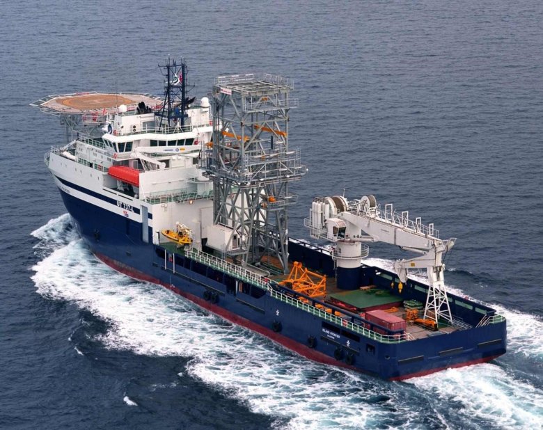 Survey vessel offshore
