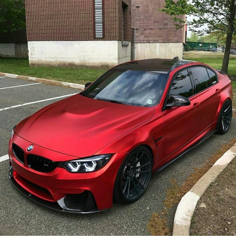 F30 matte red bmw