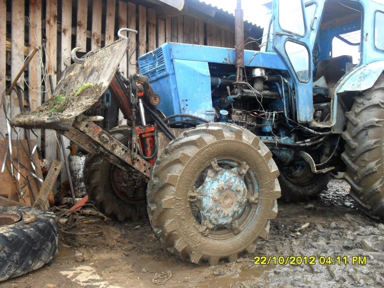 Мтз 80 с ковшом спереди