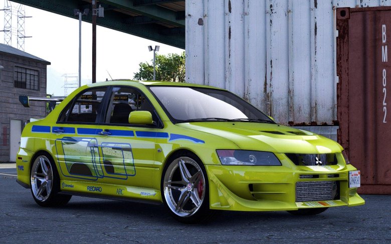 Mitsubishi lancer evolution форсаж 2