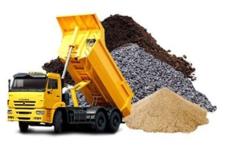 Щебень песок